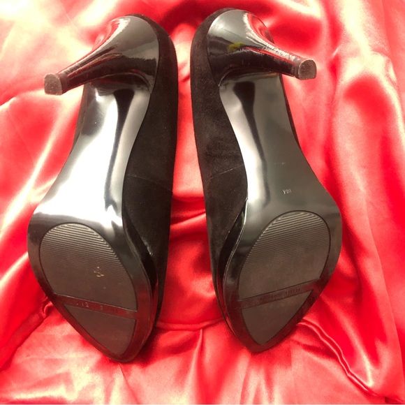 💥 Final Chance Before it’s GONE!!💥 Nine West Black Suede Platform Pump HighHeels - Picture 6 of 8